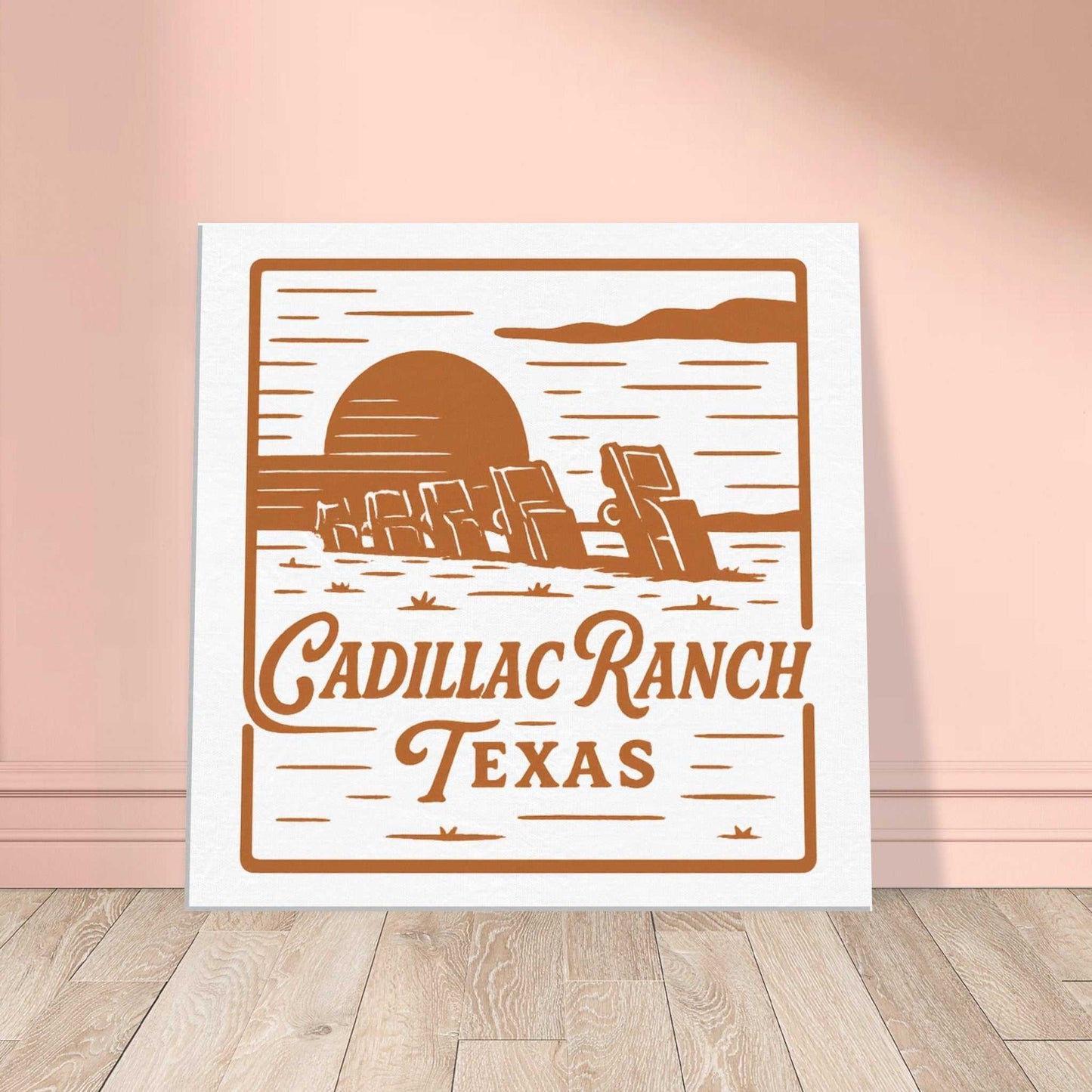 Cadillac Ranch Nostalgia – Canvas Art for Car Fans - Prairie Echo Collective
