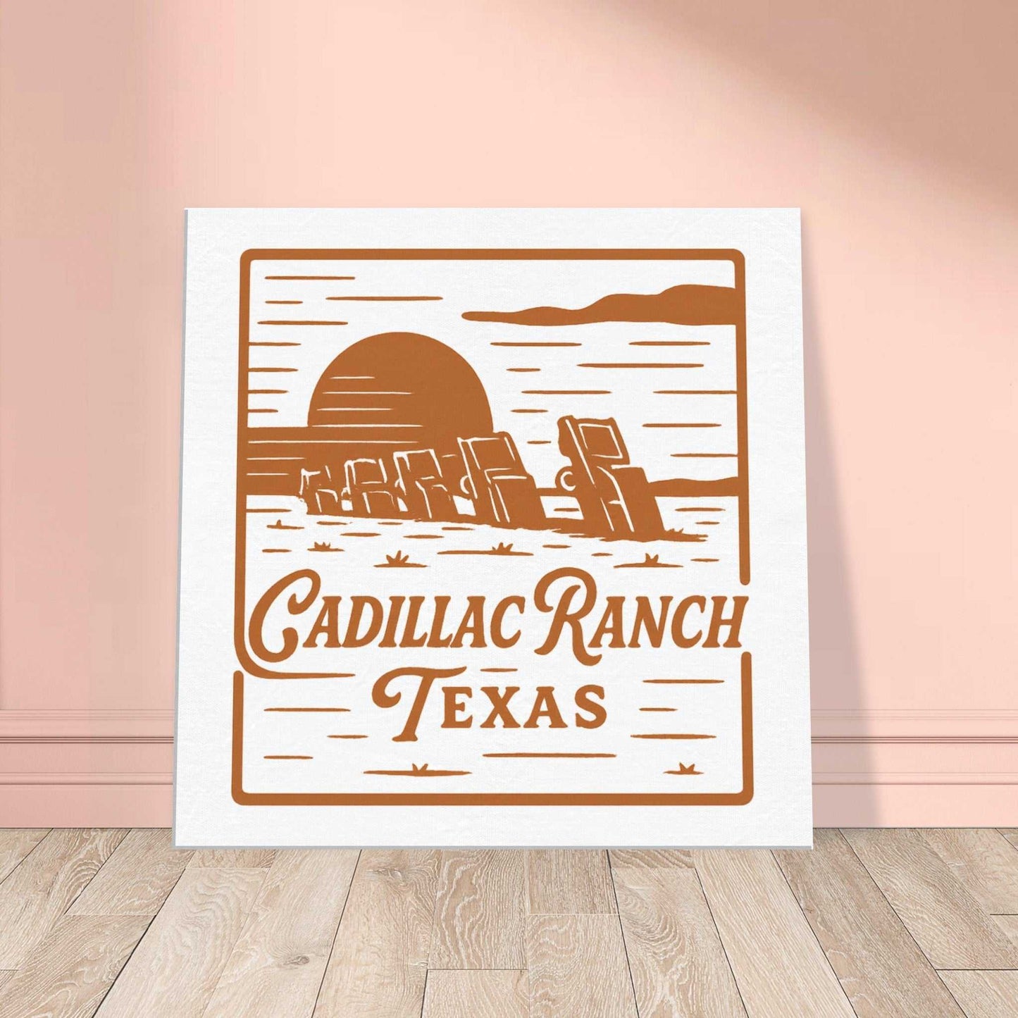 Cadillac Ranch Nostalgia – Canvas Art for Car Fans - Prairie Echo Collective