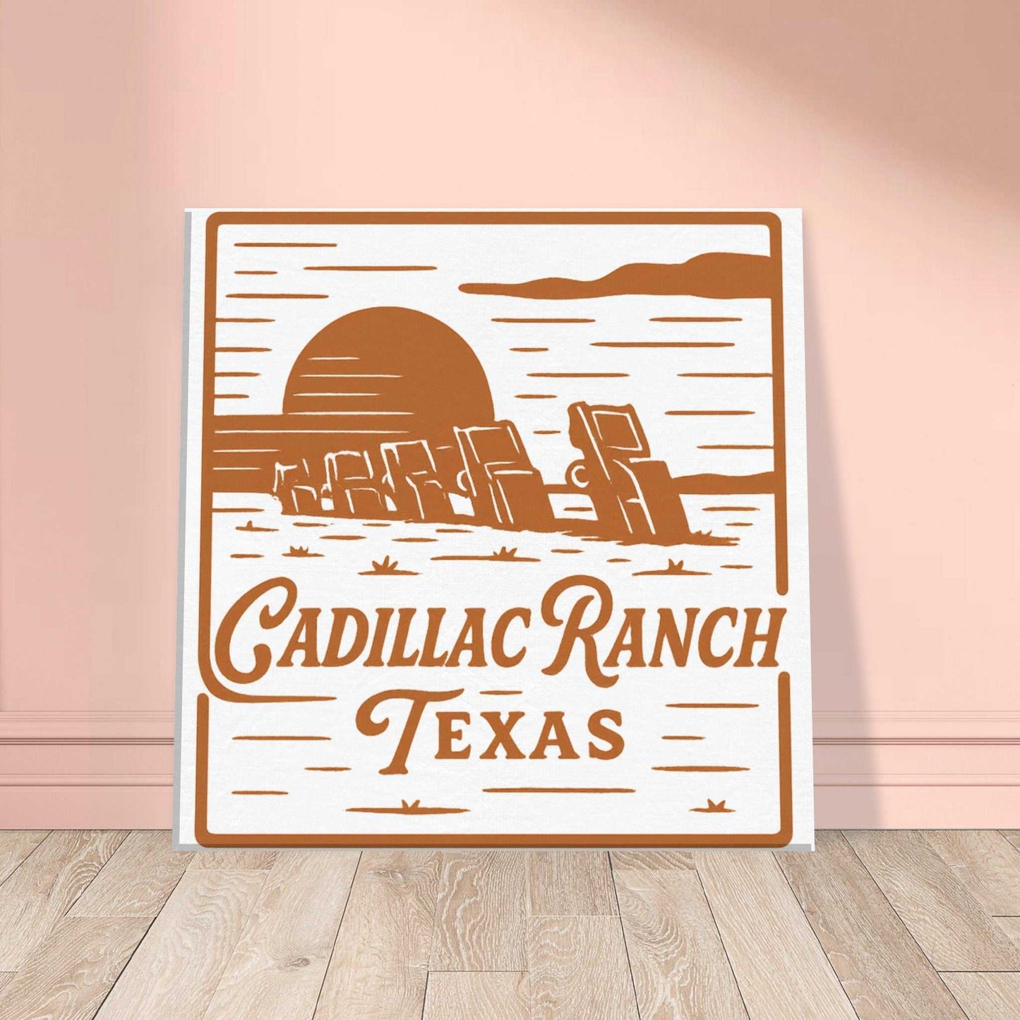 Cadillac Ranch Nostalgia – Canvas Art for Car Fans - Prairie Echo Collective
