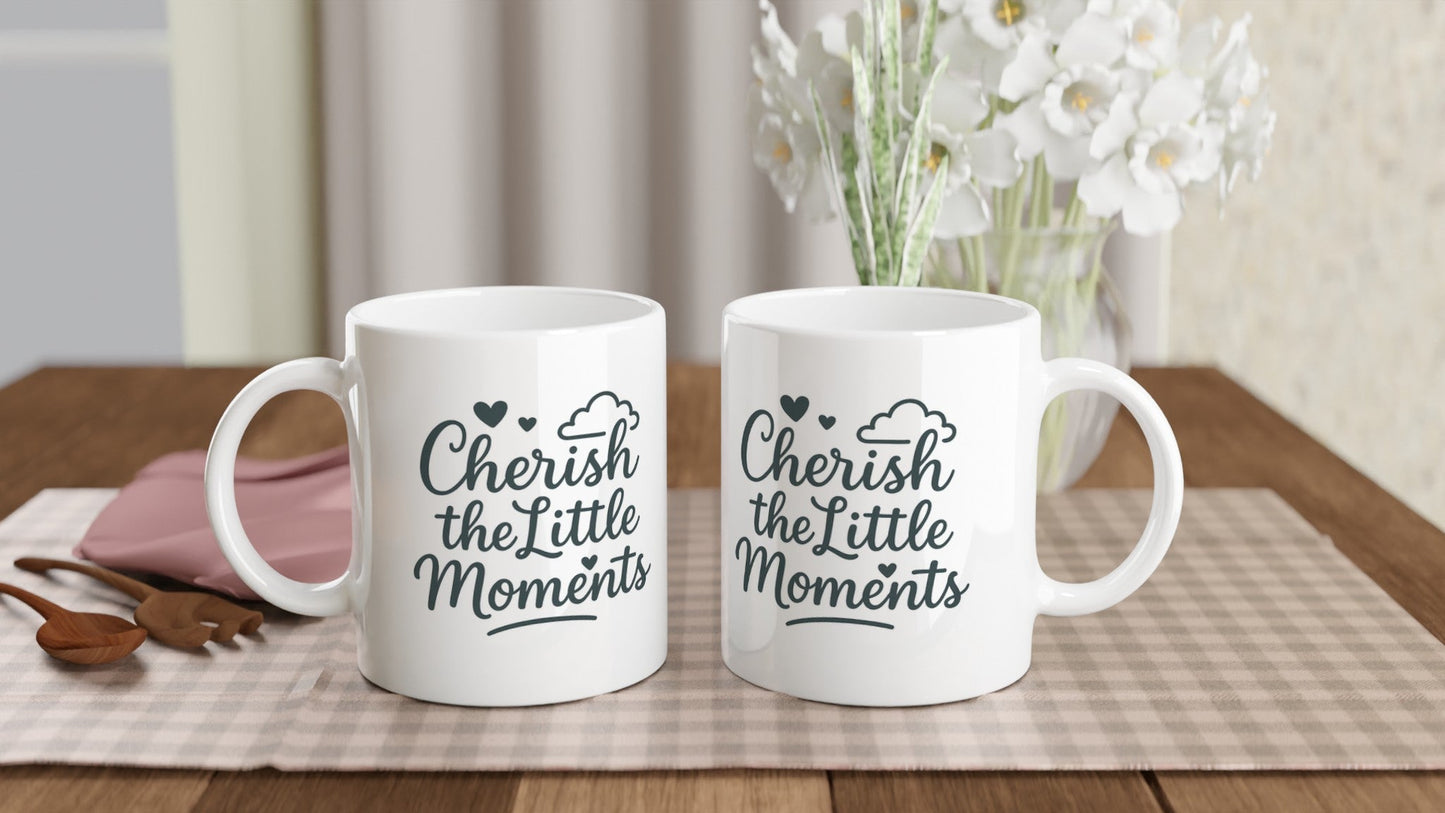Cherish the Little Moments Mug – Keepsake for Grandparents - Prairie Echo Collective