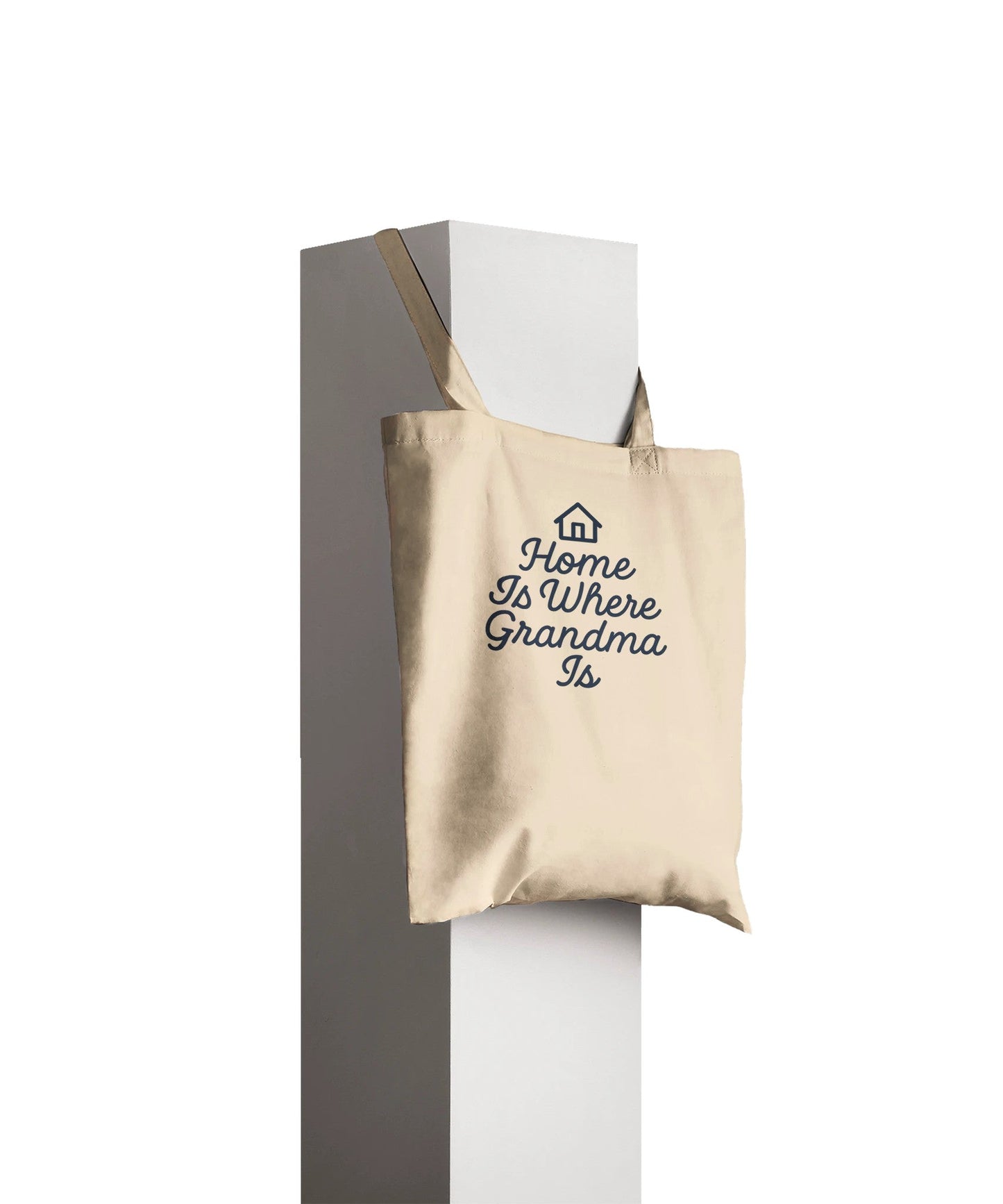 Home Is Where Grandma Is Tote - Heartfelt Gift for Family - Prairie Echo Collective