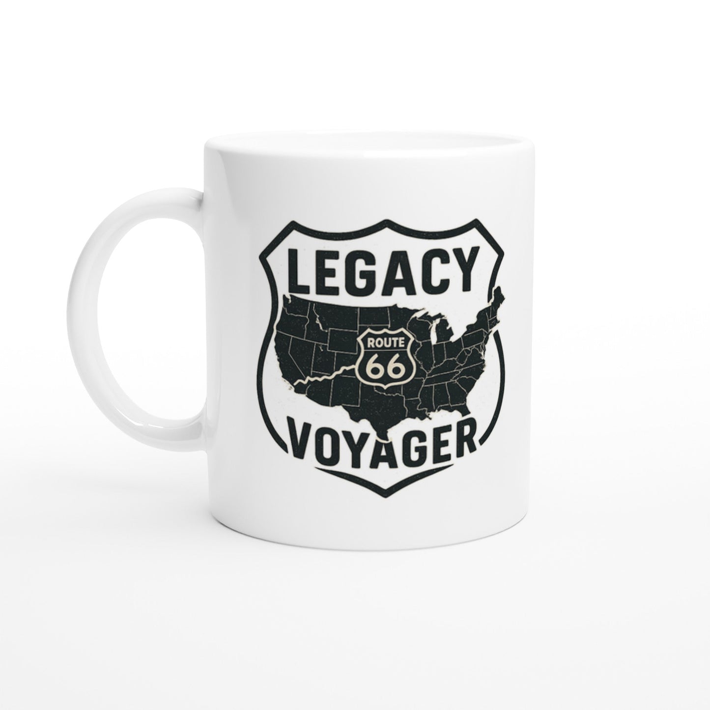 Legacy Voyager – Nostalgic Route 66 Mug - Prairie Echo Collective