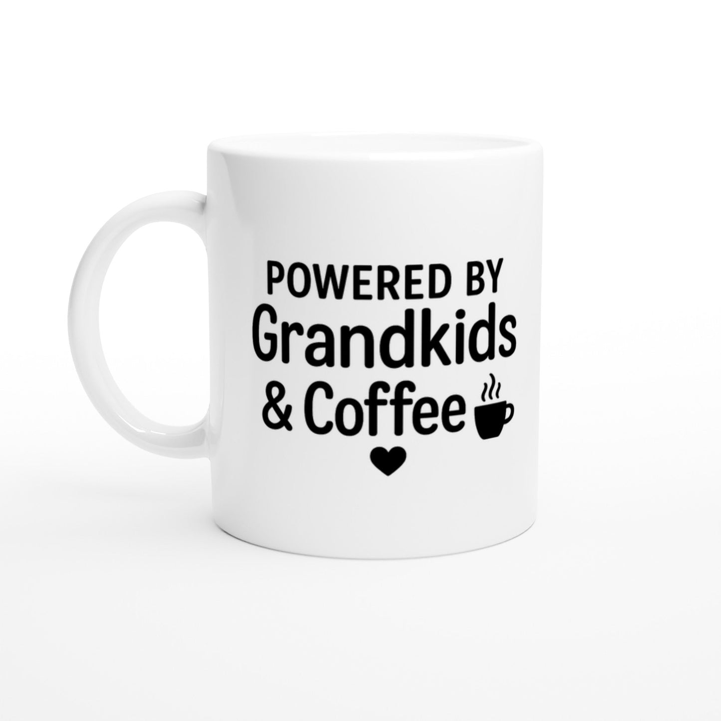 Powered by Grandkids & Coffee - Keepsake Mug for Grandmas - Prairie Echo Collective