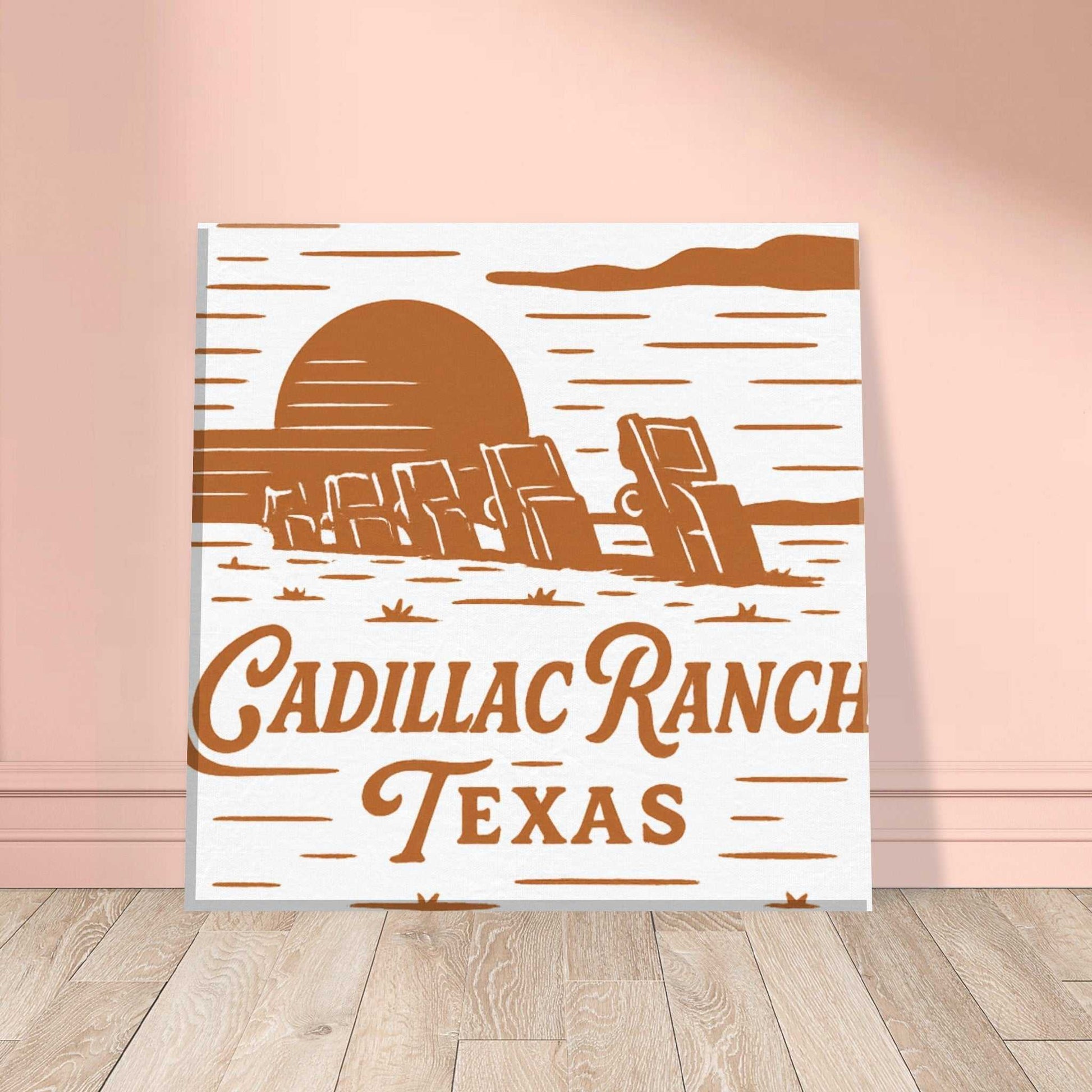 Cadillac Ranch Nostalgia – Canvas Art for Car Fans - Prairie Echo Collective