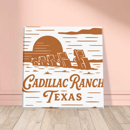 Cadillac Ranch Nostalgia – Canvas Art for Car Fans - Prairie Echo Collective