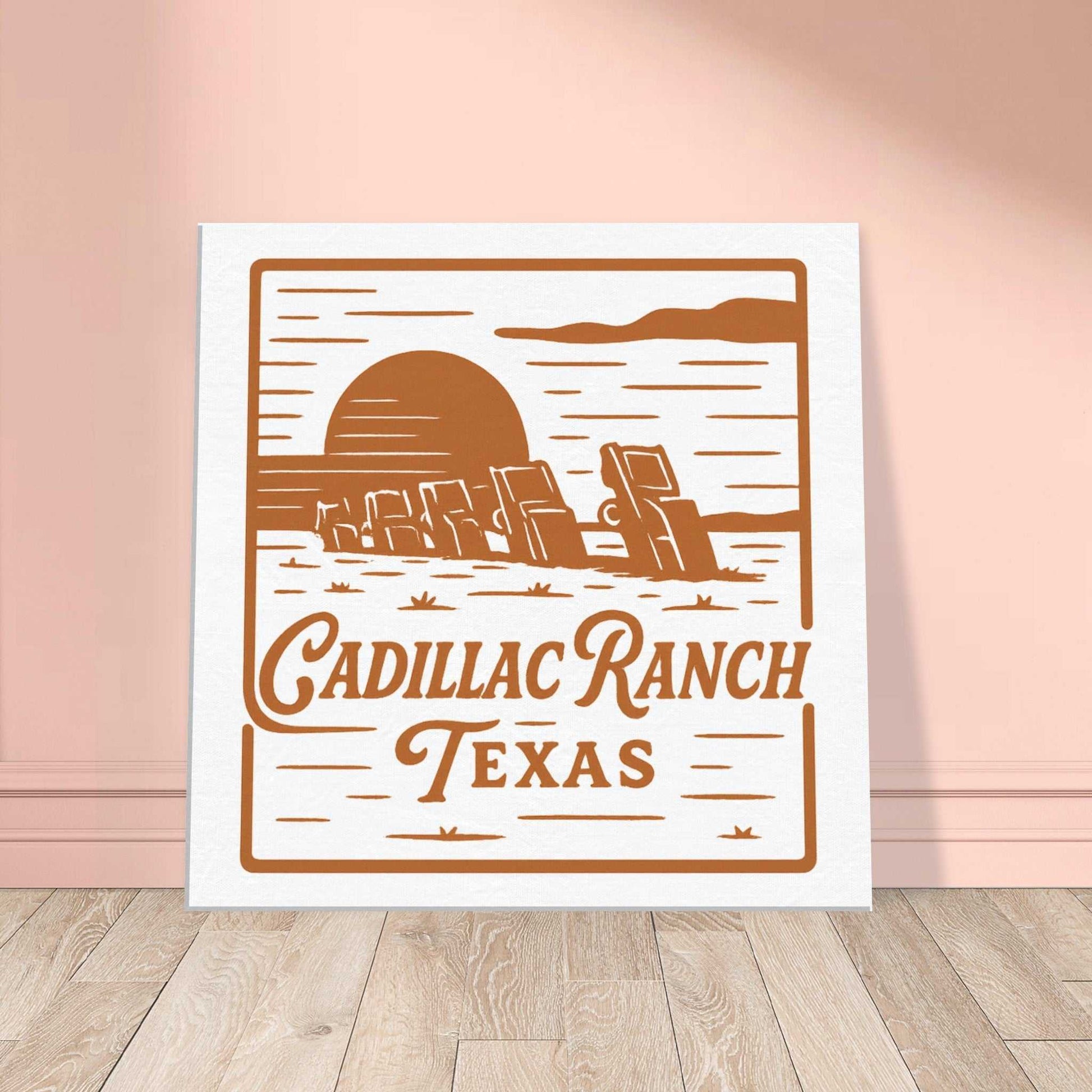 Cadillac Ranch Nostalgia – Canvas Art for Car Fans - Prairie Echo Collective