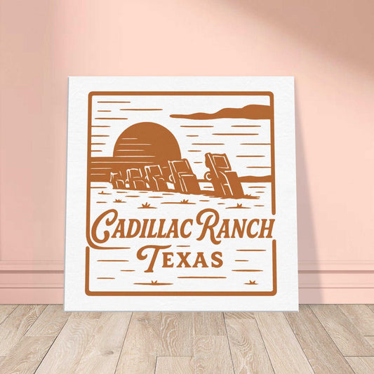 Cadillac Ranch Nostalgia – Canvas Art for Car Fans - Prairie Echo Collective