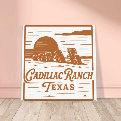 Cadillac Ranch Nostalgia – Canvas Art for Car Fans - Prairie Echo Collective