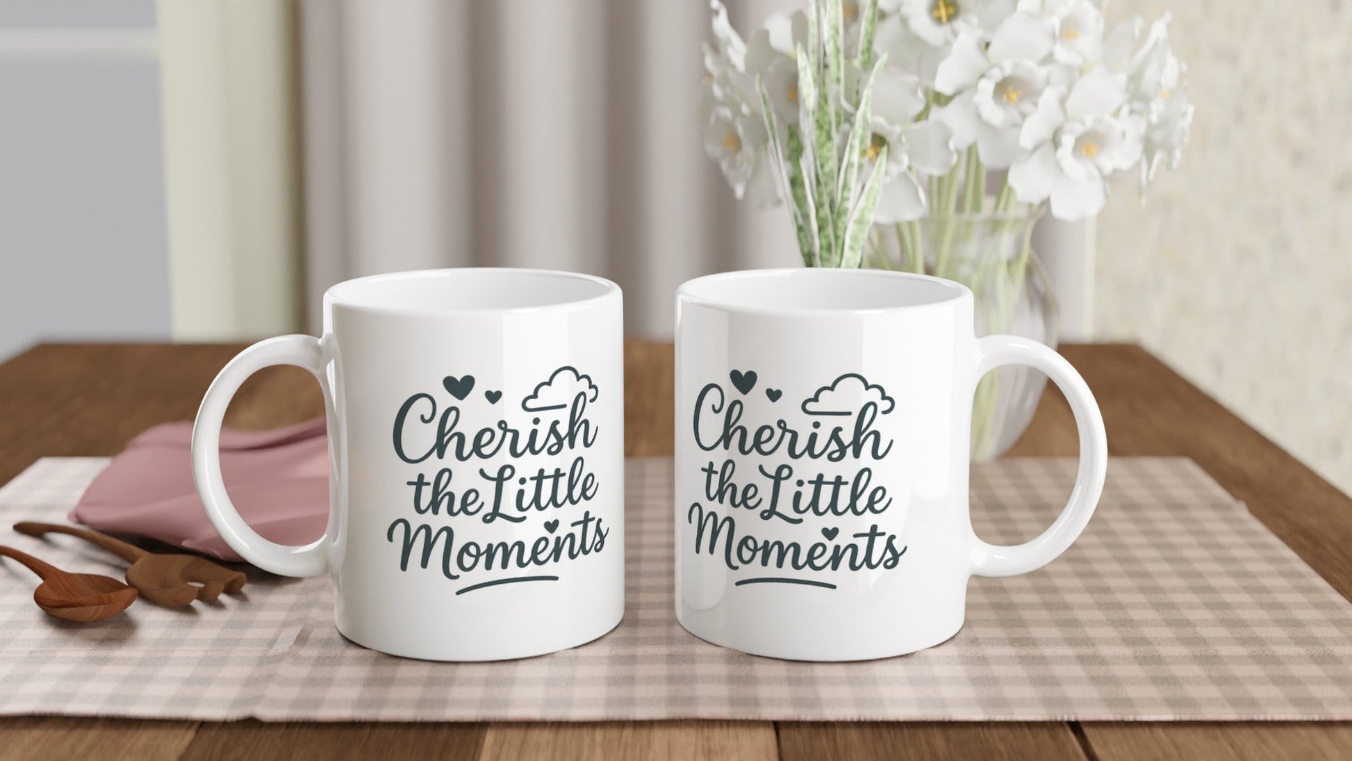 Cherish the Little Moments Mug – Keepsake for Grandparents - Prairie Echo Collective