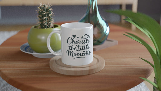 Cherish the Little Moments Mug – Keepsake for Grandparents - Prairie Echo Collective