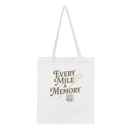 Every Mile a Memory – Nostalgic Travel Tote Bag - Prairie Echo Collective