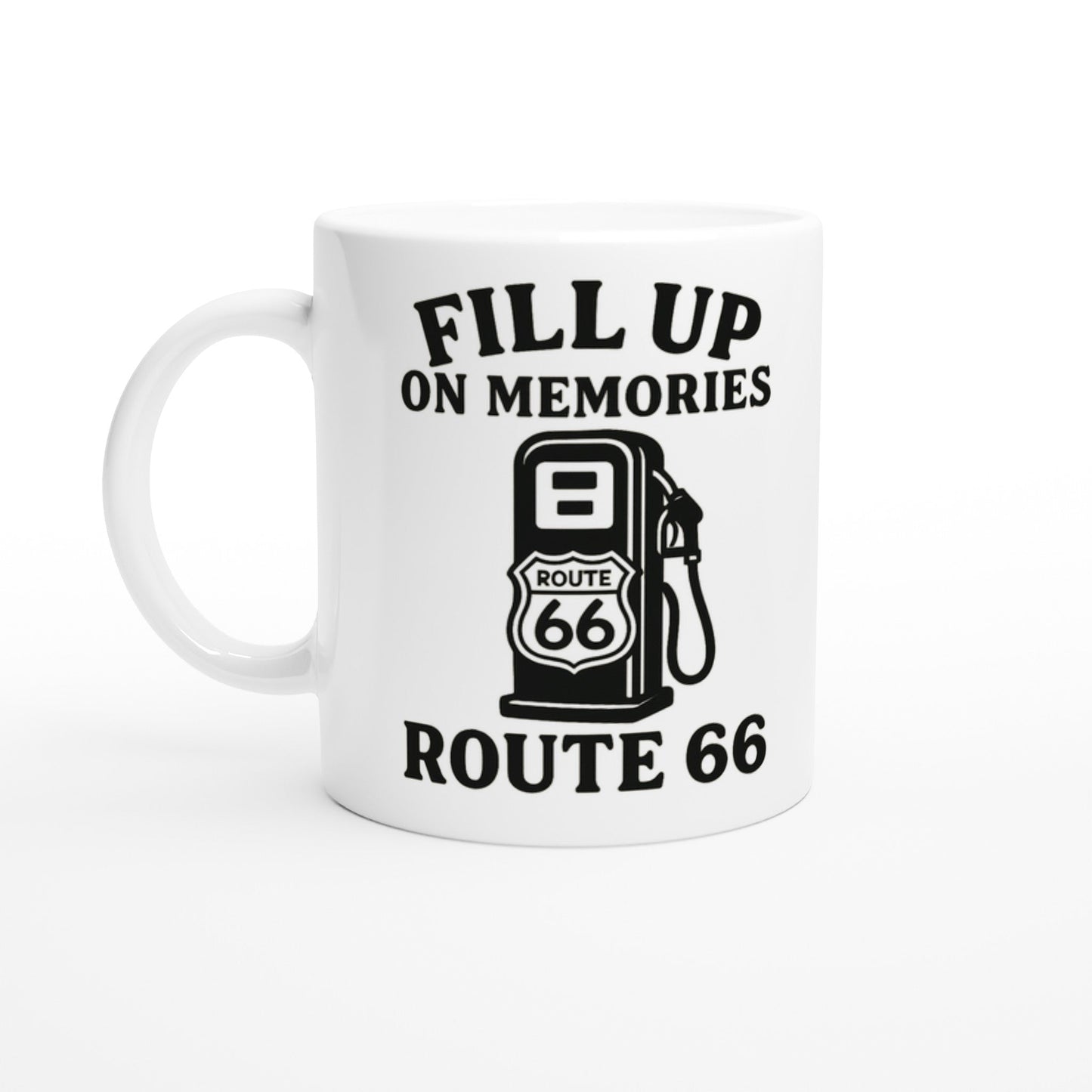 Fill Up on Memories – Retro Mug for Route 66 Buffs - Prairie Echo Collective