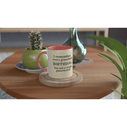 “Grandkids > Passwords” Mug – White Ceramic, 11oz - Prairie Echo Collective