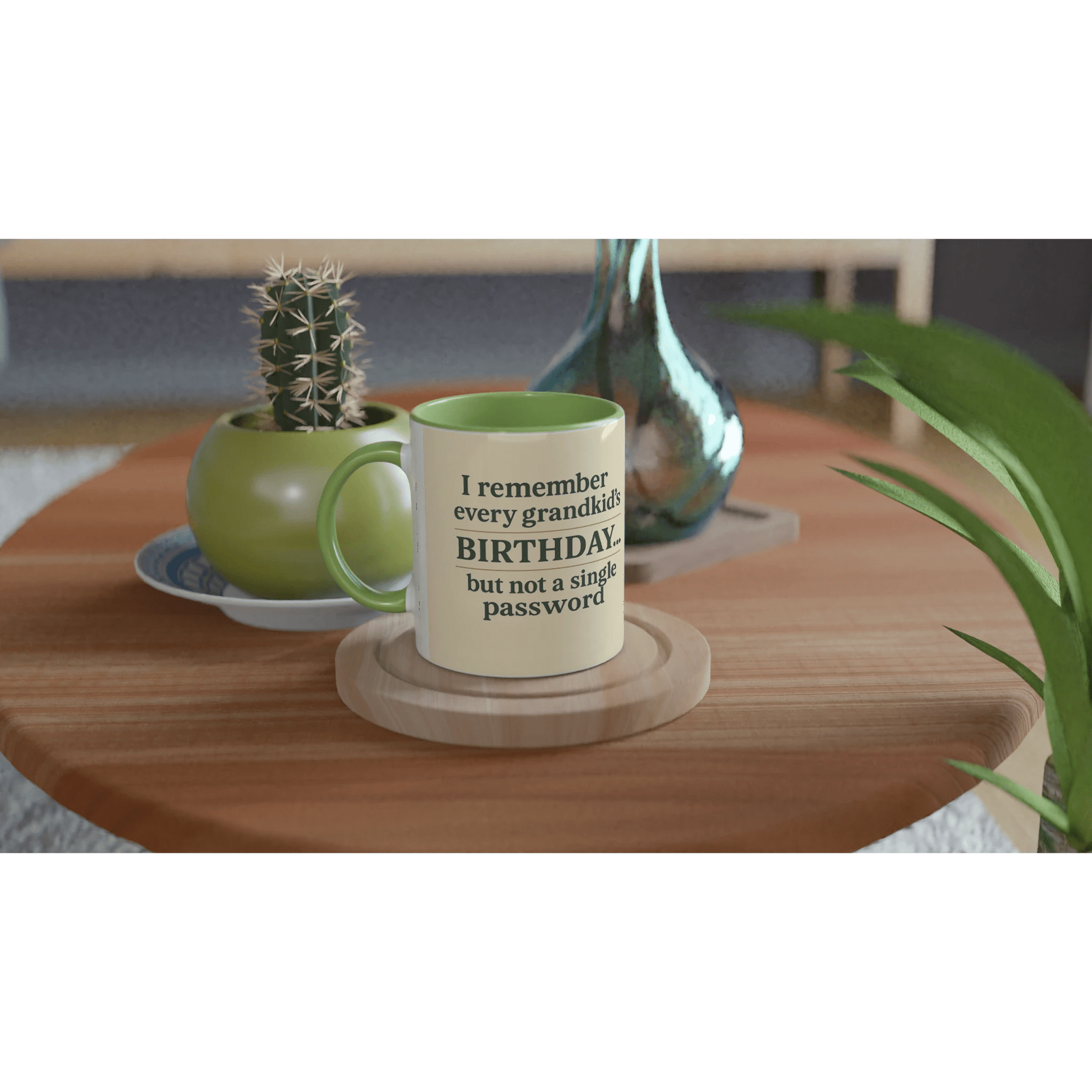 “Grandkids > Passwords” Mug – White Ceramic, 11oz - Prairie Echo Collective