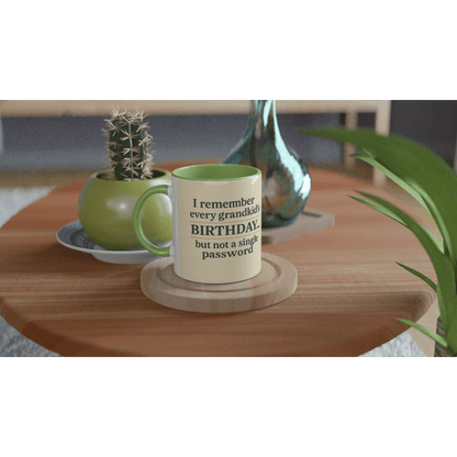 “Grandkids > Passwords” Mug – White Ceramic, 11oz - Prairie Echo Collective