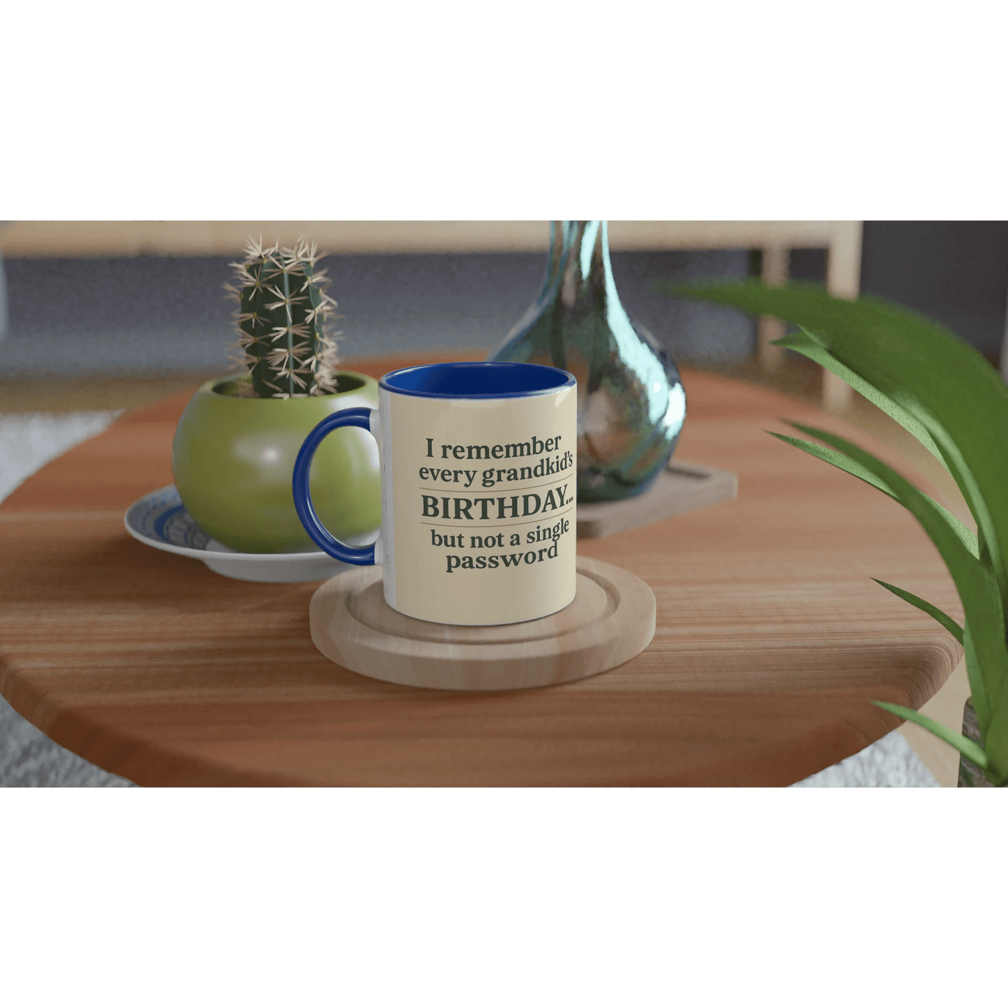 “Grandkids > Passwords” Mug – White Ceramic, 11oz - Prairie Echo Collective