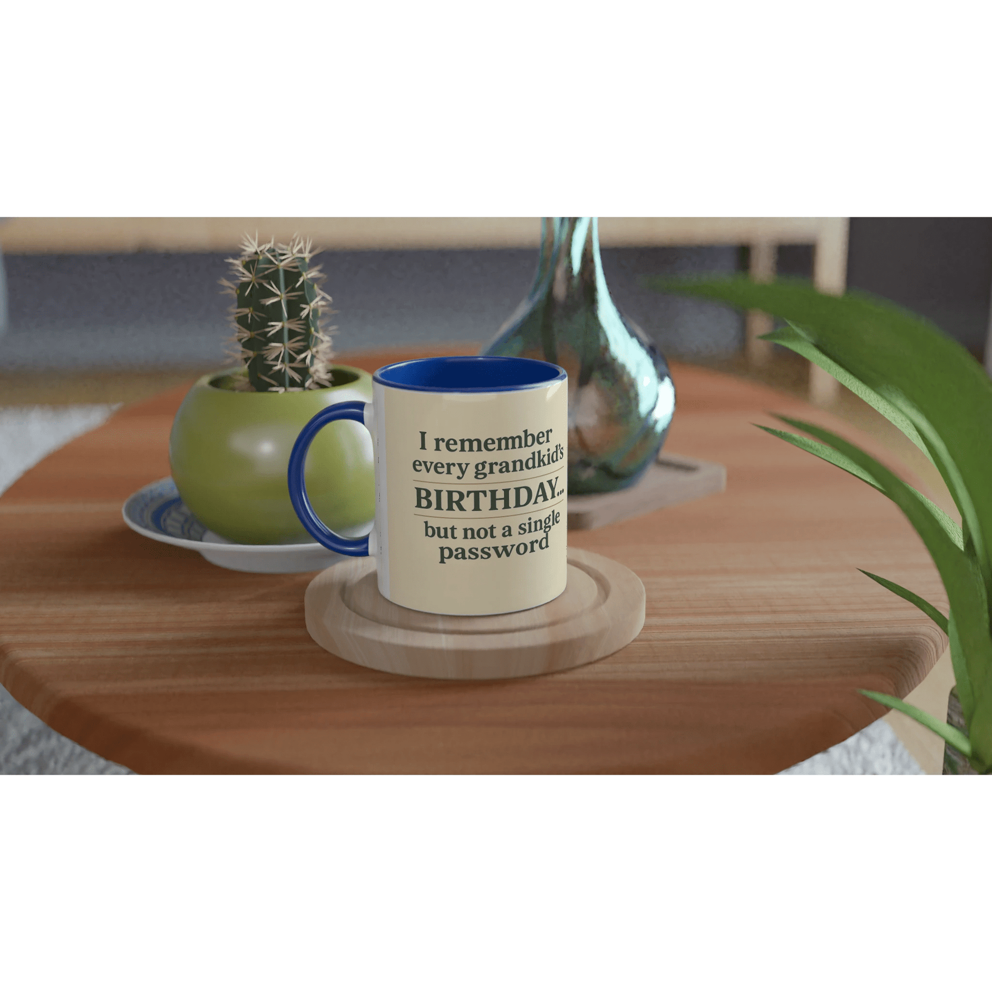 “Grandkids > Passwords” Mug – White Ceramic, 11oz - Prairie Echo Collective