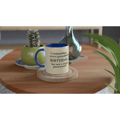 “Grandkids > Passwords” Mug – White Ceramic, 11oz - Prairie Echo Collective