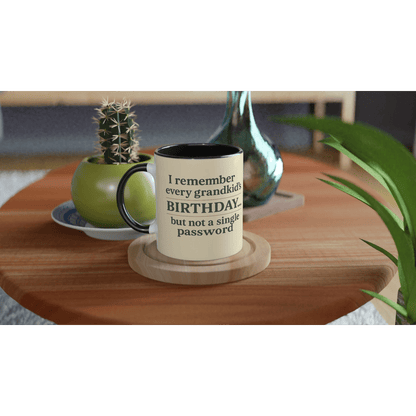 “Grandkids > Passwords” Mug – White Ceramic, 11oz - Prairie Echo Collective