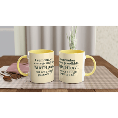 “Grandkids > Passwords” Mug – White Ceramic, 11oz - Prairie Echo Collective