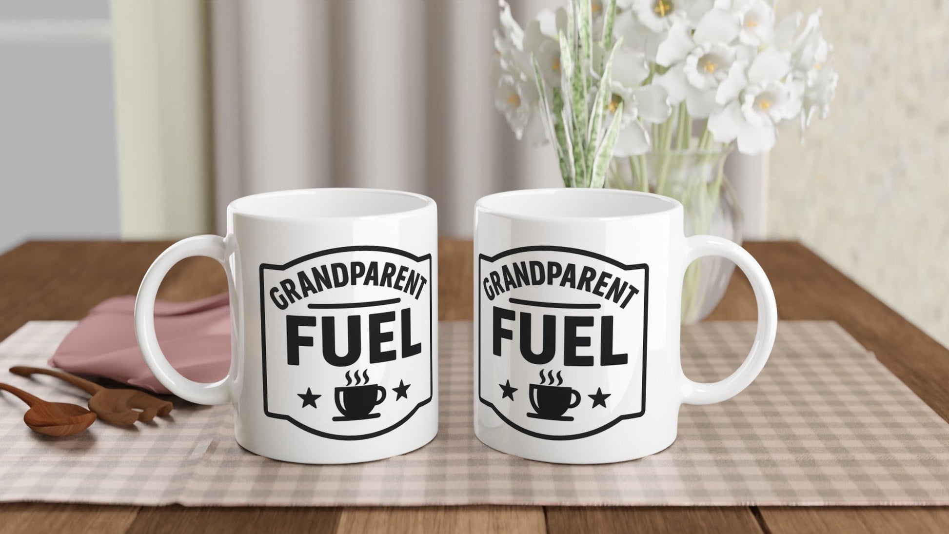Grandparent Fuel – Nostalgic Keepsake Mug - Prairie Echo Collective