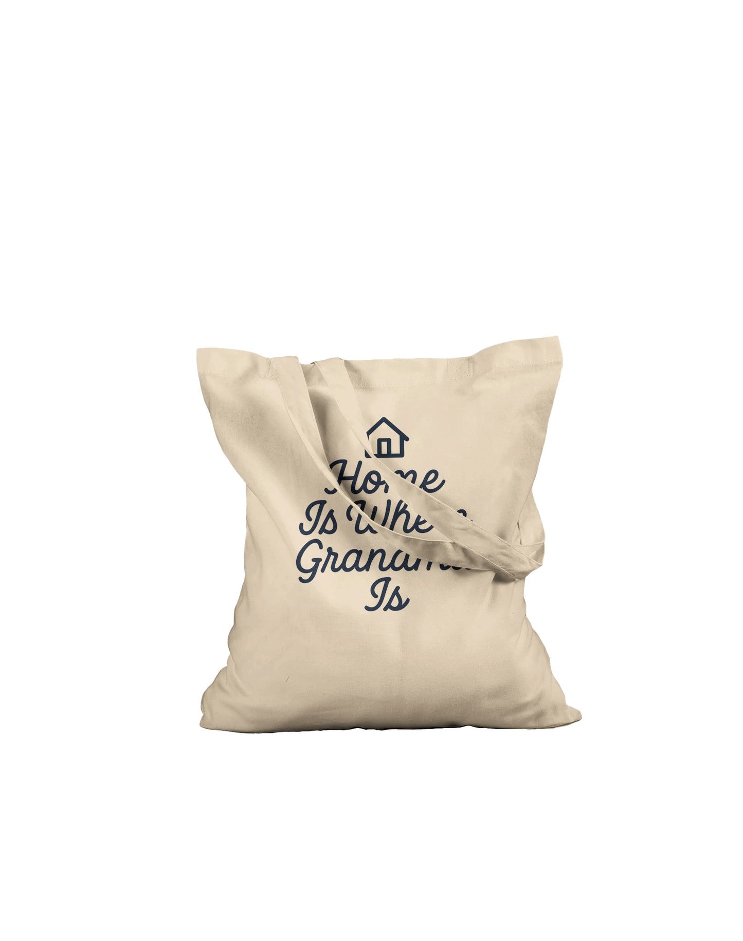 Home Is Where Grandma Is Tote - Heartfelt Gift for Family - Prairie Echo Collective