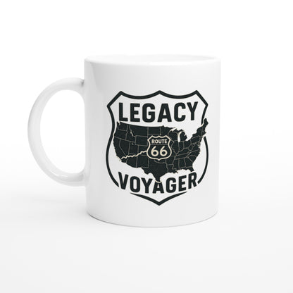 Legacy Voyager – Nostalgic Route 66 Mug - Prairie Echo Collective