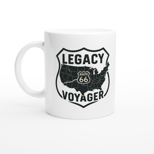 Legacy Voyager – Nostalgic Route 66 Mug - Prairie Echo Collective