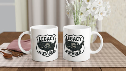 Legacy Voyager – Nostalgic Route 66 Mug - Prairie Echo Collective