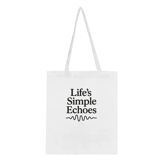 Life's Simple Echoes – Nostalgic Letter Tote for Women - Prairie Echo Collective
