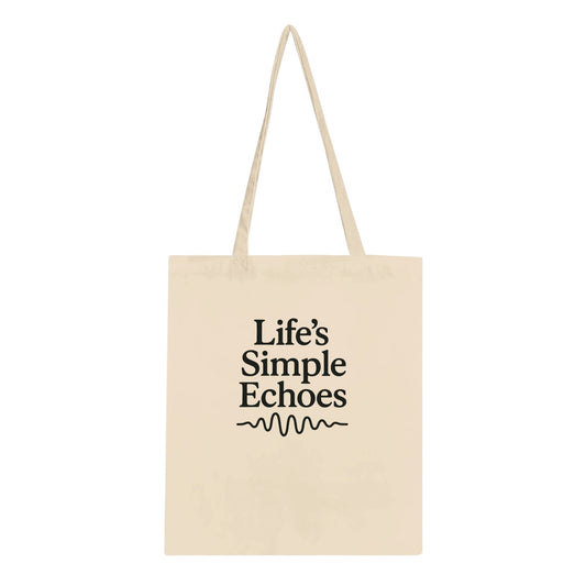Life's Simple Echoes – Nostalgic Letter Tote for Women - Prairie Echo Collective