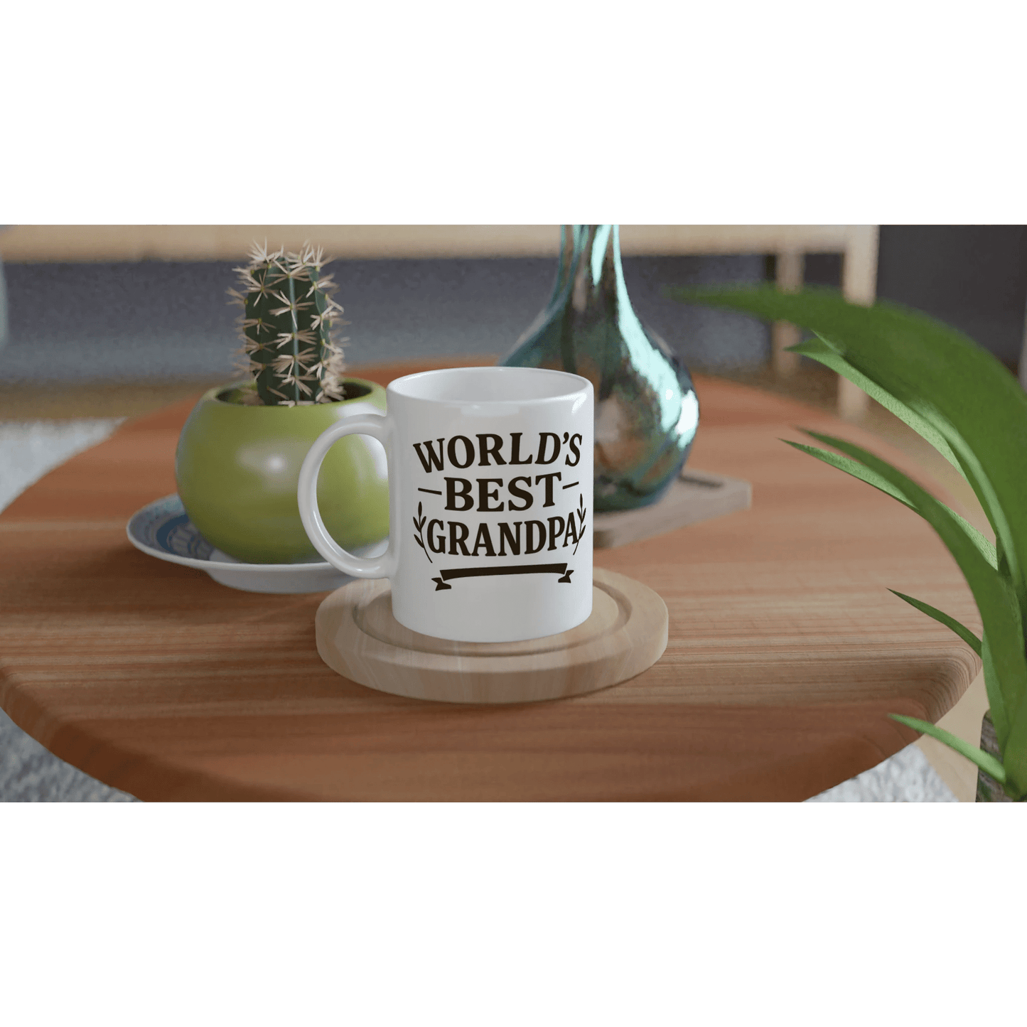 World’s Best Grandpa Mug – 15oz Ceramic - Prairie Echo Collective
