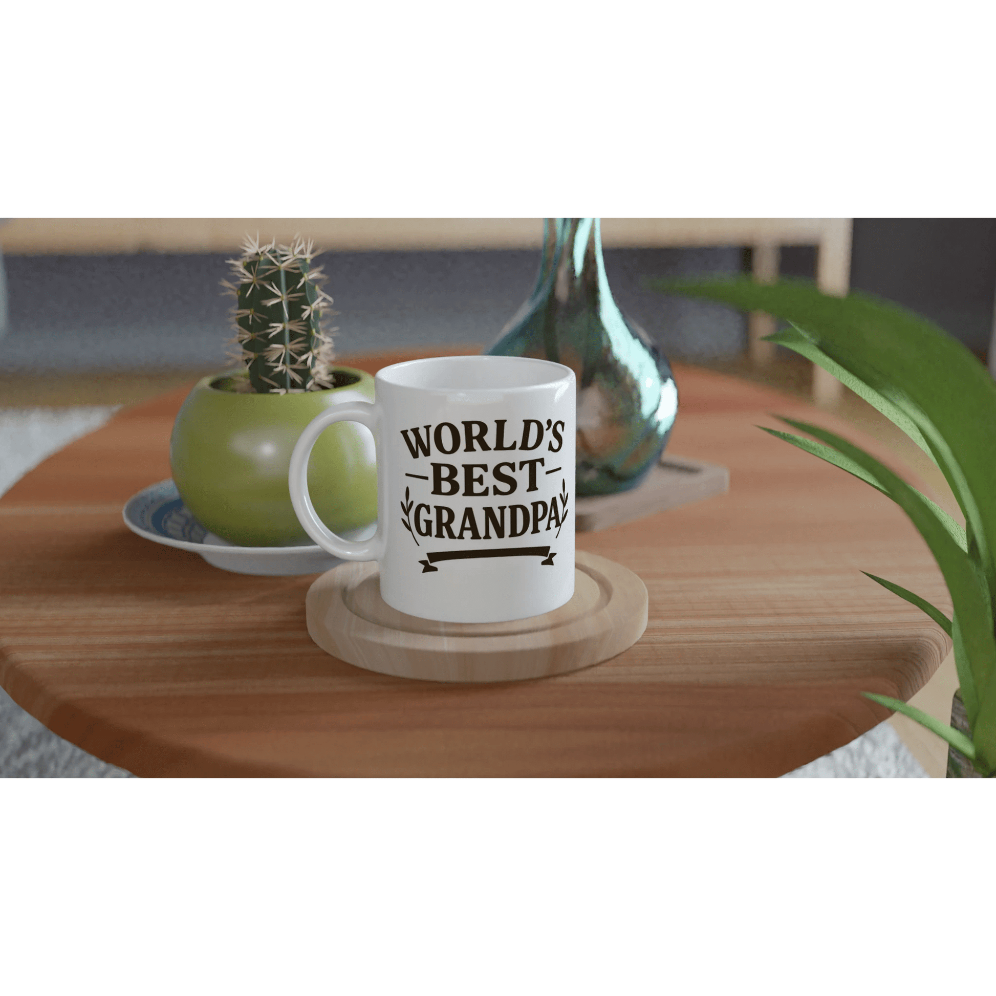 World’s Best Grandpa Mug – 15oz Ceramic - Prairie Echo Collective