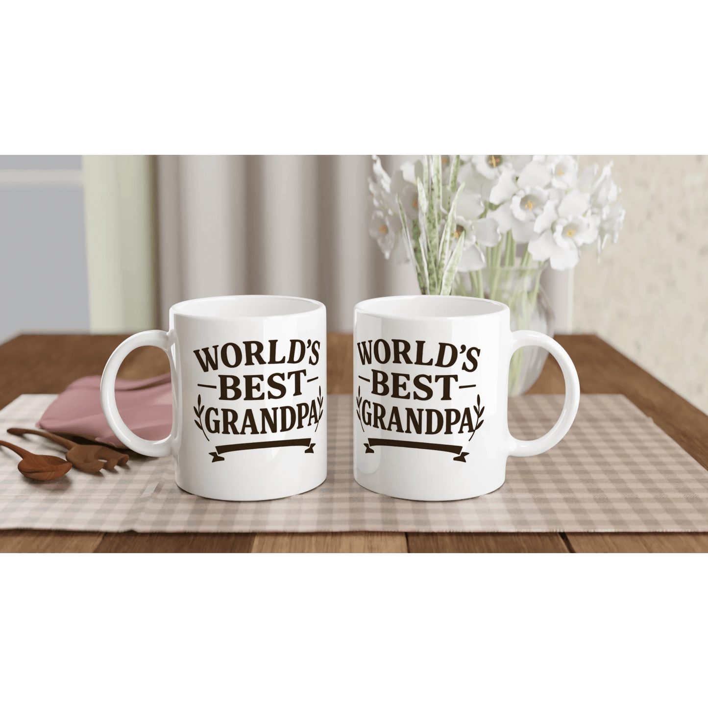 World’s Best Grandpa Mug – 15oz Ceramic - Prairie Echo Collective