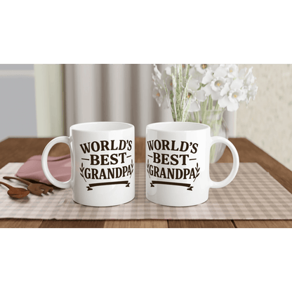 World’s Best Grandpa Mug – 15oz Ceramic - Prairie Echo Collective