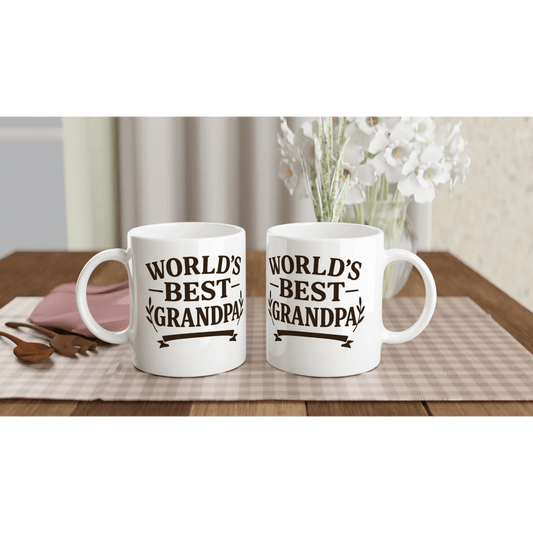 World’s Best Grandpa Mug – 15oz Ceramic - Prairie Echo Collective